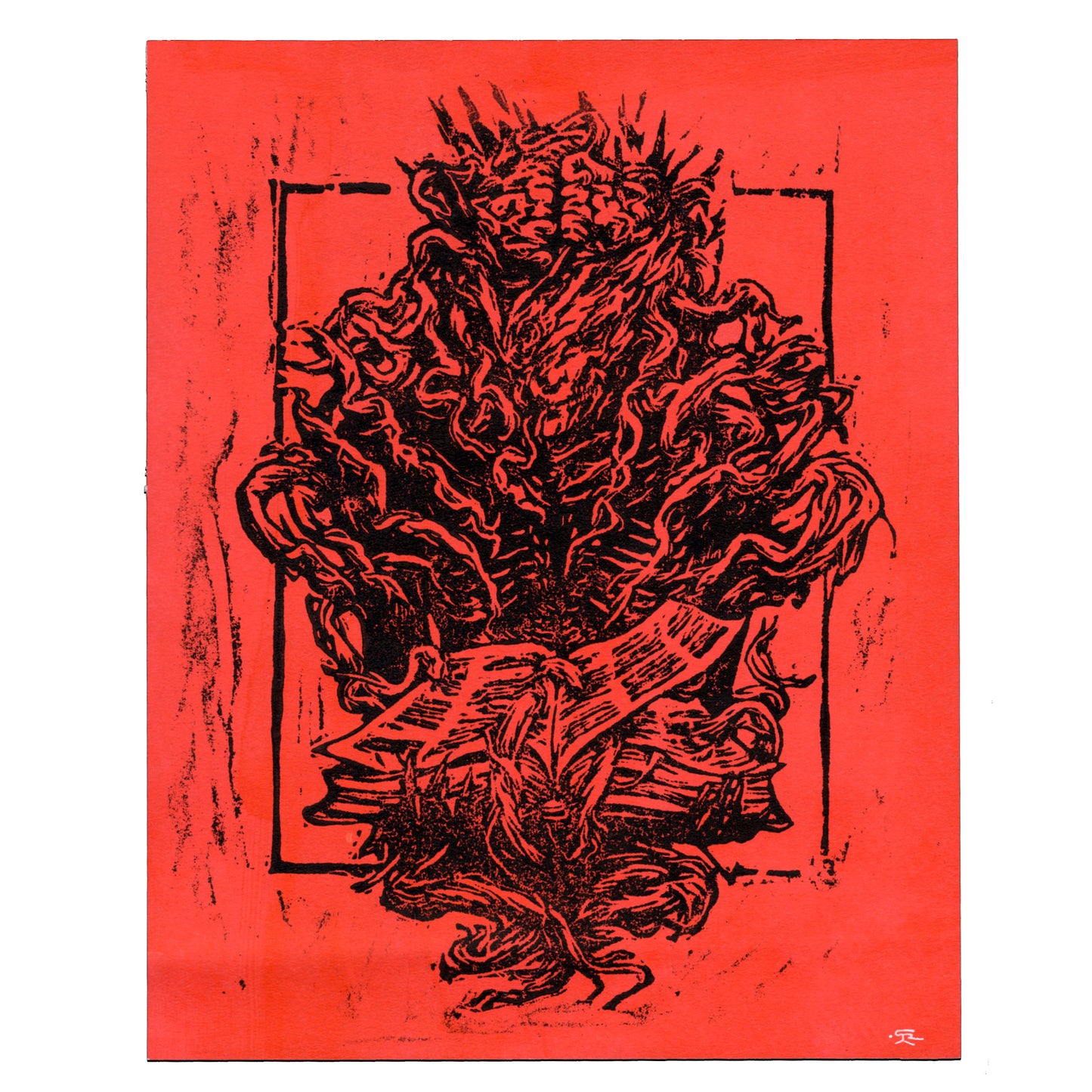 The Intellectual - Relief Print 8x10