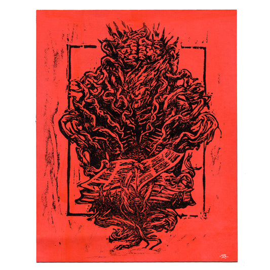 The Intellectual - Relief Print 8x10