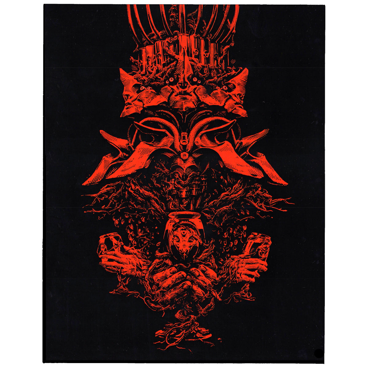 Blood God - Pen & Ink Print 11x14