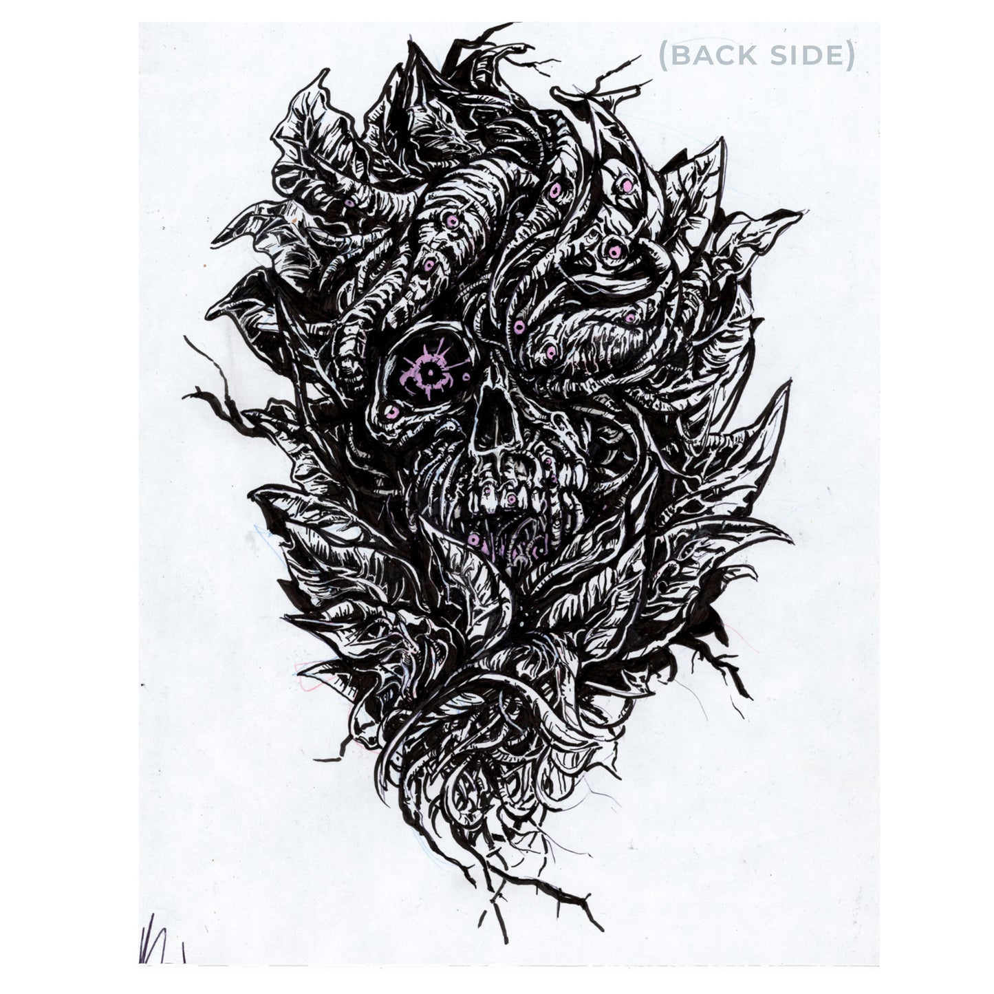 Two-sided Original ink: Sewn Goku & Mandrake 8x10