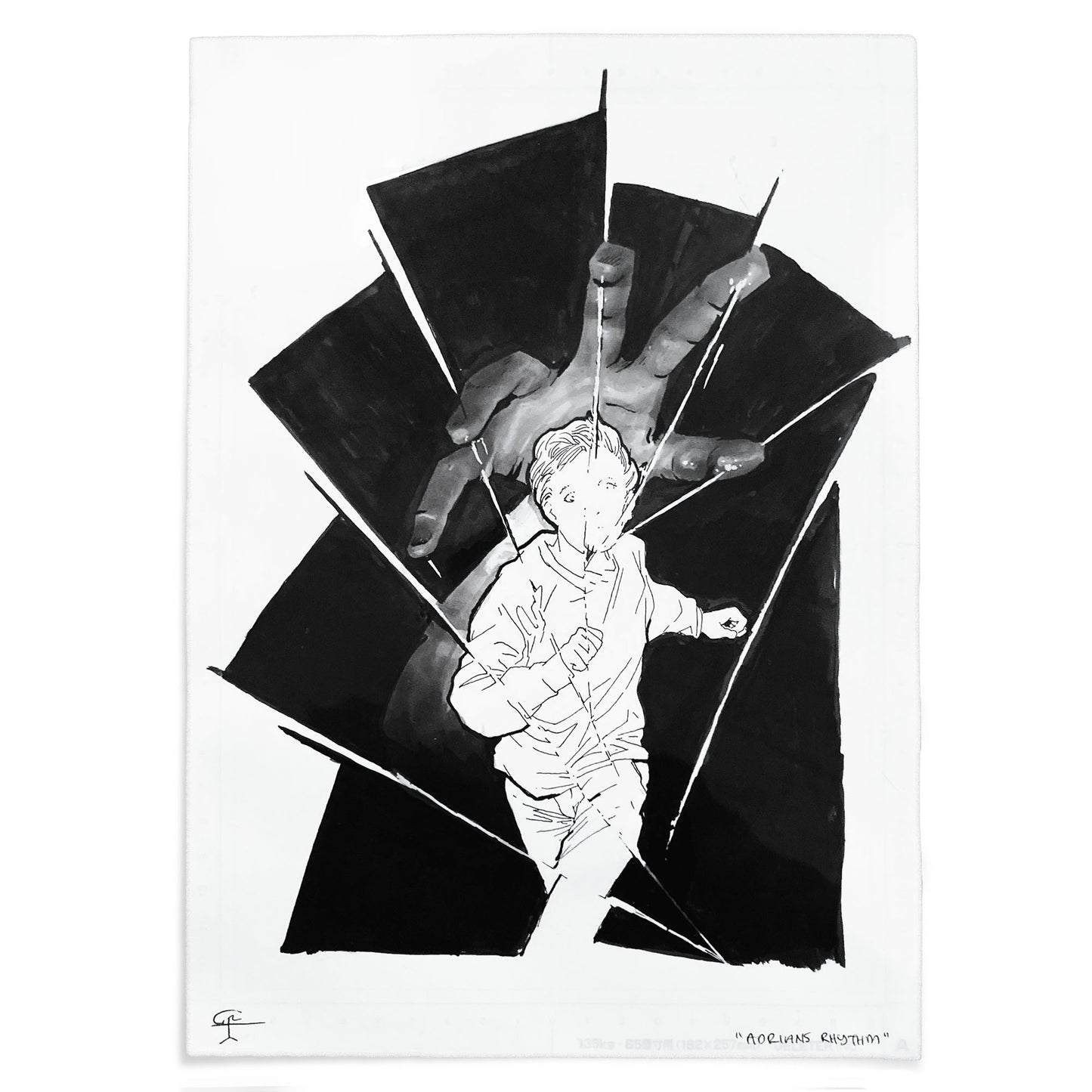 Adrian's Rhythm - Original Ink Artwork 8x10