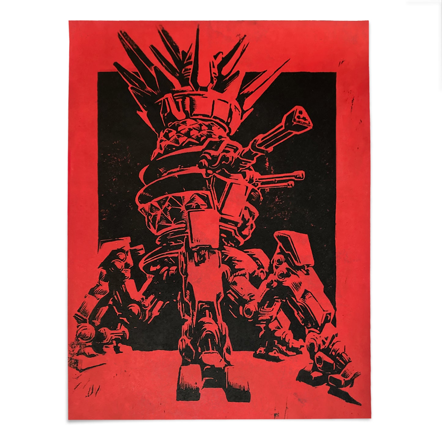Tropic Blast - Pineapple Mecha Block Print