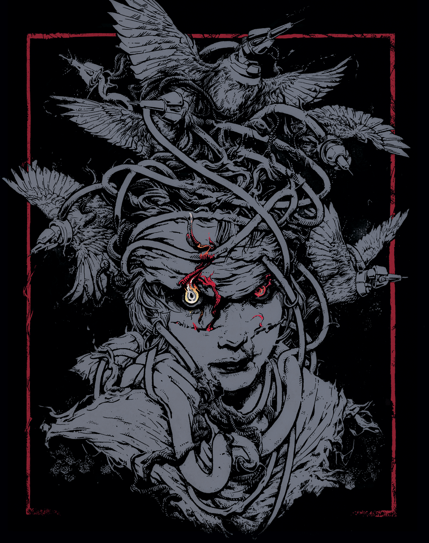 Nest - Pen & Ink Print 11x14