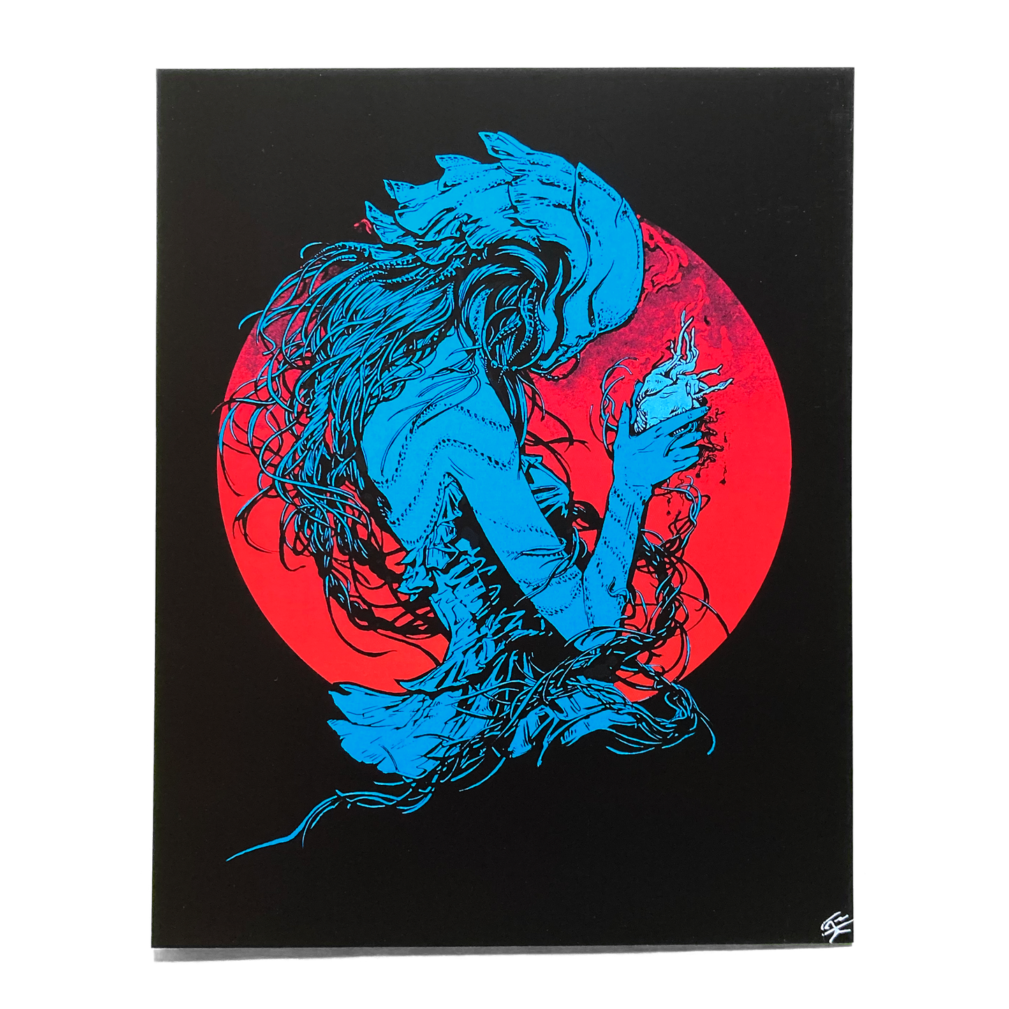 Twin Mermaids - Pen & Ink Prints 8x10